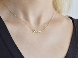 Korean Name Necklace Personalized Necklace Korean Necklace Custom Korean Necklace Necklace Bridesmaid Gift Valentine S Day Gift Name Necklace Gold Necklace Gold Name Necklace