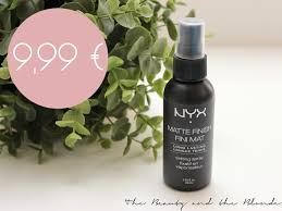 For a drugstore mattifying spray, go with the nyx one. Nyx Matte Finish Setting Spray The Beauty And The Blonde