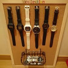 tamami on instagram casio カシオ チープカシオ チプカシ 時計収納 メタルバンドの時計 カゴ買ってピン刺して そこにひっかけて出来上がり ん 上出来 ー 時計 収納 メタルバンド 腕時計 収納