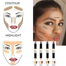 Add a little bit of contrast to the jawline for a more natural effect. Makeup Creamy Double Ended 2 In1 Contour Stick Contouring Highlighter Bronzer Shopee Malaysia