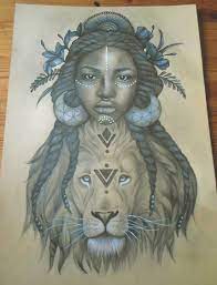 One of my teachers is offering a feminism & astrology class, and i would love to use your african goddess piece on our class listing. African Queen African Warrior Tattoos Novocom Top