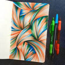 Abstract Colourful Ballpoint Pen Drawings Ballpoint Pen Drawing Ballpoint Pen Art Colored Pens Drawing