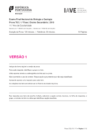 Guias de acesso ao ensino superior. Exame Nacional De Biologia Docsity