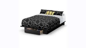 Target / furniture / full platform storage bed (1103). South Shore Trinity Full Queen Platform Bed With Drawer In Pure Black Beds Bed Frames Home Garden Worldenergy Ae