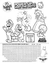 Download and print these bowser printable. Mcdonalds Happy Meal Coloring And Activities Sheet Super Mario 05 Kids Time