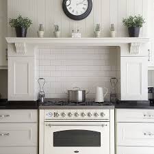 Illustrations by mike del rizzo. White Kitchen Tongue And Groove Wood Panelled Panelling Walls Fitted Units Alcove Range Cooker Brick Style Ceramic Kitchen Remodel Home Kitchens Kitchen Design