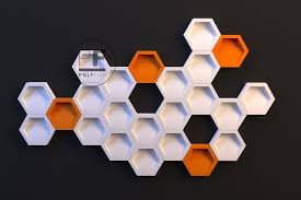Diy Honeycomb 3d Model Template Diy Honeycomb Papercraft Templates Diy Printables