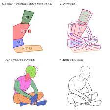 描き方 作画資料集 いろんな座るポーズのイラストを描こう 男女らしさを上手く表現するコツ お絵かき図鑑 あぐら イラスト イラスト お絵かき