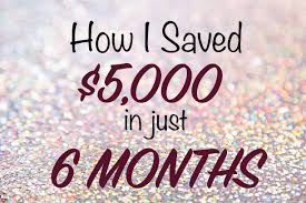 How I Saved 5 000 In Just 6 Months Sugar And Savings