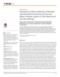 enemy release in pathogen and microbial