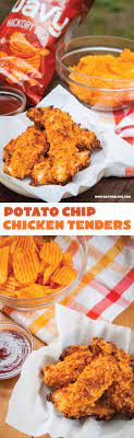 Potato Chip Chicken Tenders Eat The Love Recipe Potato Chip Chicken Potato Chips Recipes