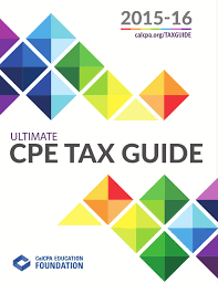 Calcpa Education Foundation 15 16 Ultimate Cpe Tax Guide By