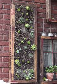Diy vertical garden wall planter — this is a super easy succulent wall planter made out of an inexpensive home improvement store item. Diy Vertical Succulent Planter Hometalk