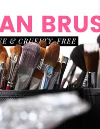 list of 30 vegan makeup brushes fur