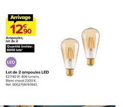 Dealabs vous fait découvrir les meilleures. Offre Lot De 2 Ampoules Led Chez Castorama