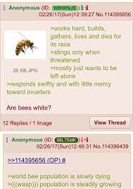 Anon talks about “bees” : r/greentext