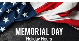 Memorial day holiday hours for store