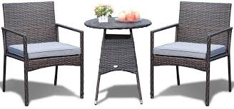 Small Bistro Set Outdoor Rattan Patio Armchair Table Wicker Chair Seat Furniture Homefurnitures Furniture Furnitu Mebel Idei Domashnego Dekora Dizajn Mebeli