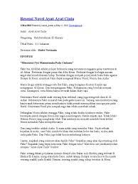 Bagi peserta karya ilmiah (karil) yang berasal dari fkip silahkan download pada folder panduan karil fkip sedangkan bagi yang berasal dari. Contoh Karya Ilmiah Novel Ayat Ayat Cinta Rasmi O