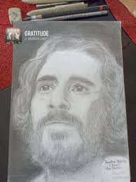 Hello everyone! , While drawing this marvellous picture of our dear  Jonathan, I was thinking how lucky I was to live in these times, to be able  to watch such an astonishing series and blessed actors. ...