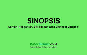 Sinopsis adalah ringkasan atau garis besar naskah yang menggambarkan isi dari sebuah film sinopsis umumnya digunakan sebagai prolog sebuah naskah yang sengaja dibuat bertujuan untuk memudahkan penonton mengetahui dan memahami secara singkat isi yang ada pada naskah itu. Sinopsis Contoh Pengertian Ciri Fungsi Dan Cara Membuat Sinopsis