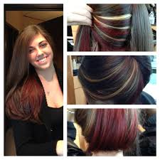 While red velvet and champagne blonde have been some of my favorites,. Blonde Peekaboo On Red Hair Novocom Top