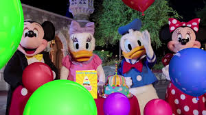 This is video of a lot of disney characters saying happy birthday to you. A Special Birthday Message From Mickey Friends Youtube