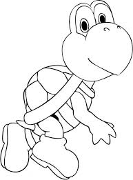 Super mario coloring page from mario category. Koopa Troopa Coloring Pages Coloring Home