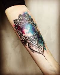 Colorful Aquarell Mandala Tattoo Done At Tattooanansi In Munich Info Tattooanansi De Tattoo Ideen Tattoo Ornamente Aquarell Tattoos