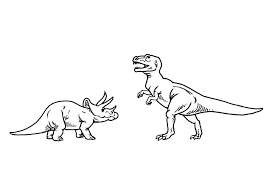 This spinosaurus coloring page is a great activity for kids who love dinosaurs. Kleurplaat Triceratops En T Rex Gratis Kleurplaten Om Te Printen Afb 9100