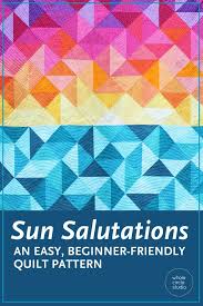 Sun Salutations Quilt Pattern Pdf Download In 2020 Quilt Patterns Triangle Quilt Half Square Triangle Quilts