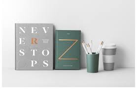 Download Book Cover Mockups Hardcover In Product Mockups On Yellow Images Creative Store PSD Mockup Templates
