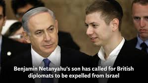 Israel's benjamin netanyahu has been forced to defend his elder son yair after a 2015 secret recording from outside a strip club was aired on israeli tv. Benjamin Netanyahu S Son Calls For British Diplomats To Be Expelled From Israel The Independent The Independent