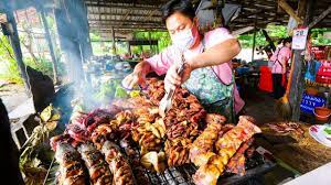 Thai street meat