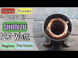 Mengatasi masalah kerusakan macet total pompa air shimizu 125 yang di dalam profilnya terdapat gumpalan pasir yang membuat profil r tidak mampu berputar sehi. Gulung Dinamo Pompa Air Shimizu 125 Watt Bagian 1 Youtube