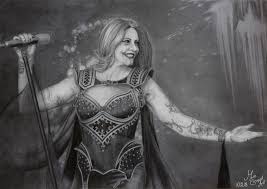 She previously filled in for anette olzon as the band's lead singer for the remainder of the imaginaerum world tour when olzon. Floor Jansen Of Nightwish The Wacken Edition Miss Escapist Art