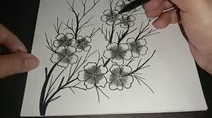 Gambar kartun hewan hitam putih merupakan sketsa kasar atau gambar unfinishing melalui suatu. Sketsa Bunga Sakura Youtube