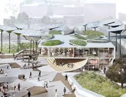 And most importantly, between the landscape and the people who will inhabit it. Four Competing Schemes For Downtown Los Angeles First Broadway Civic Park