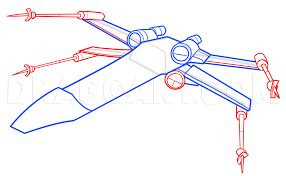 From starfighters to military cruisers and. How To Draw An X Wing X Wing Starfighter Step By Step Drawing Guide By Dawn Dragoart Com
