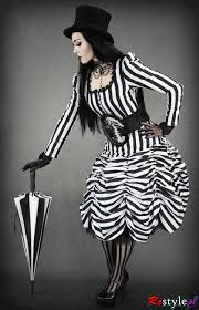 Circus Black And White Stripes Drapped Cabaret Skirt Clothing Skirts Restyle Pl On We Heart It Circus Fashion Fashion Striped Fabrics