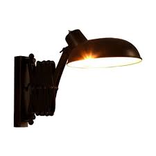 It is a retractable tv mount with full motion swing out tilt and swivel. Bowl Iron Retractable Reading Wall Light Vintage 1 Head Dorm Room Wall Mounted Lamp In Black Beautifulhalo Com