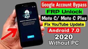 Oct 20, 2019 · these codes, unlock bootloader on motorola moto c plus xt1726 type the below command in the command prompt. Moto C Moto C Plus Cuenta De Google Frp Bypass 2020 Reparar La Actualizacion De Youtube Android 7 0 Sin Pc Gsmneo