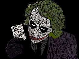 A Portrait Of Heath Ledger&#39;s Joker Made From Menacing Quotes ... via Relatably.com