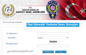 Özel güvenlik (ögg) sınav sonuçları 2021. Ozel Guvenlik Yenileme Sinav Sonuclari Sorgulama