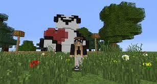 Panda Building Lollyherz Minecraft Mybuilding Heart Pandawithheart Love Request Minecraft Creations Minecraft Minecraft Buildings