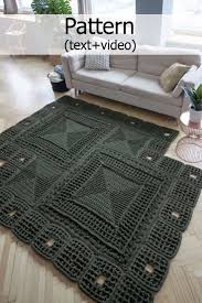 Textual Description On English Plus Video On Russian Crochet Etsy In 2020 Rug Pattern Crochet Rug Patterns Crochet Rug