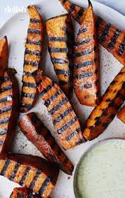 Grilled Sweet Potatoes Healthiest Summer Side Recipe Grilled Sweet Potatoes Healthy Bbq Side Dishes Sweet Potato Recipes