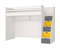 Hochbetten mit treppe auf amazon. Hochbett Mit Treppe Und Regal Neo In Drei Farben Moebel Lux De