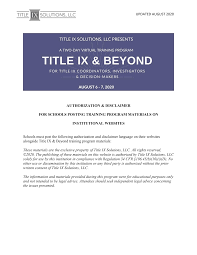 Click here to view an introduction and user guide to the atixa title ix toolkit. 2