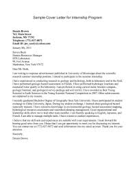 Marketing assistant application cover letter (free example for intern). Sports Internship Cover Letter Citem